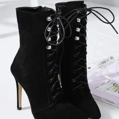 Jessica Bara Elias Lace Up Ankle Booties Reve Doll Essentials
