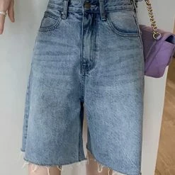 Summer Lovin' Jessica Bara Maxton High Waisted Denim Shorts