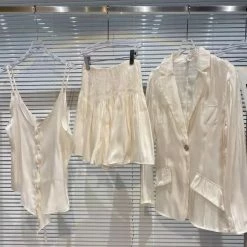 Jessica Bara Rasha Silky Lounge Three Piece Set