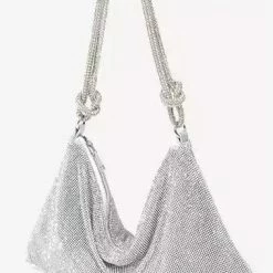 Jessica Bara Ryan Crystal Rhinestone Knotted Purse