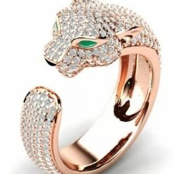 The Event Shop Jessica Bara Karter Rhinestone Panther Ring