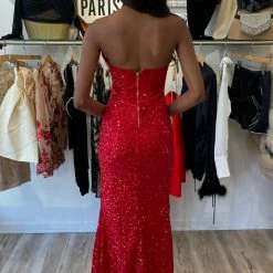 The Event Shop Jessica Bara Zuma Sequin Halter Cut Out Gown