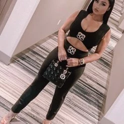 Jessica Bara Charlee Two Piece Bandage Set Influencer Style