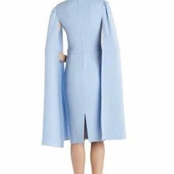 Jessica Bara Baker Split Sleeves Midi Dress
