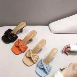 Jessica Bara Dorota Braided Open Toe Heel