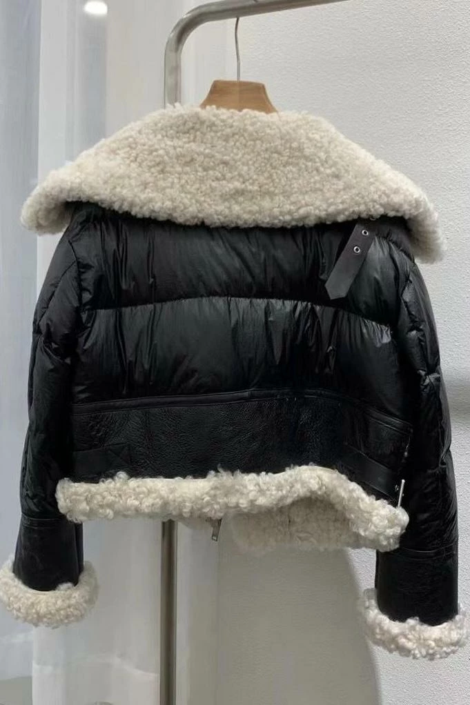 Reve Doll Essentials Jessica Bara Cassidy Shearling Oversized Puffer Coat