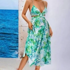 Jessica Bara Analeah Floral Cut Out Maxi Dress Summer Lovin'