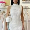 Jessica Bara Pam Sleeveless Knit Mini Dress