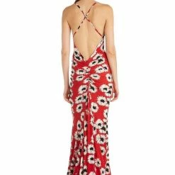 Jessica Bara Brennah Backless Ruched Gown