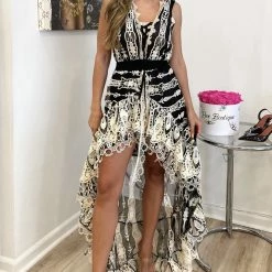 Antica Sartoria Lorenza Sleeveless Lace Maxi Dress