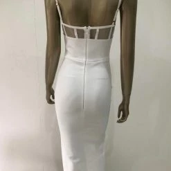 Jessica Bara Timea Bandage Crystal Dress