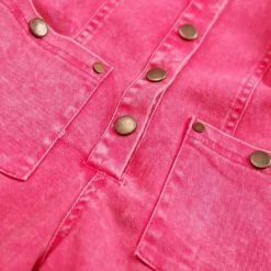 Jessica Bara Karla Denim Long Sleeve Romper Summer Lovin'