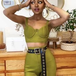 Jessica Bara Delta Bodycon Bandage Two Piece Set