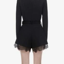 Best Sellers Jessica Bara Taylor Lace Blazer Belted Romper