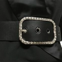 Jessica Bara Romilly Belted Feather Blazer Dress Influencer Style