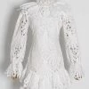 Jessica Bara Adelaide Long Sleeve Embroidered Ruffle Mini Dress Summer Lovin'