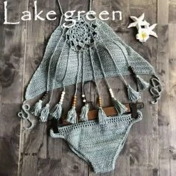 Jenna Jenovich Jessica Bara Ofelia Crochet Bikini Set