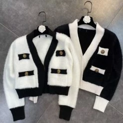 Jessica Bara Vendela Long Sleeve Fuzzy Cardigan Reve Doll Essentials