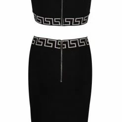 Jessica Bara Acadia Bandage Tube Top And Skirt Two Piece Set