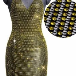 Jessica Bara Shelia Sparkling Mesh Mini Dress Influencer Style