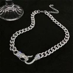 Summer Lovin' Jessica Bara Lillian Snake Chain Choker Necklace