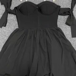 Jessica Bara Gabrielle Pearl Strap Mini Dress