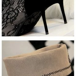 Jessica Bara Julius Lace Pointed Toe Ankle Booties