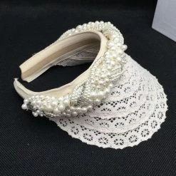 Jessica Bara Leo Pearl Lace Visor Summer Lovin'