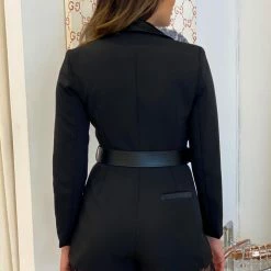 Best Sellers Jessica Bara Taylor Lace Blazer Belted Romper