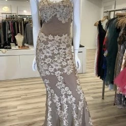 Jessica Bara Marianne Lace Backless Bodycon Gown The Event Shop