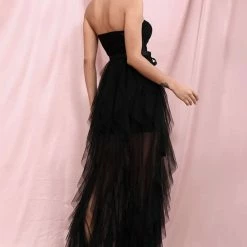 The Event Shop Jessica Bara Lori Strapless Tulle Belted Gown