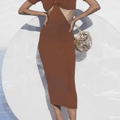 Jessica Bara Abbie Cut Out Midi Dress Summer Lovin'