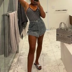 Jessica Bara April High Waisted Denim Shorts