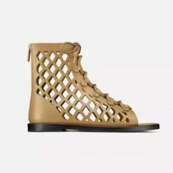 Jessica Bara Louisa Leather Lace Up Sandals