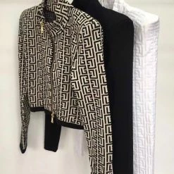 Jessica Bara Alix Shoulder Pad Zip Up Jacket Reve Doll Essentials