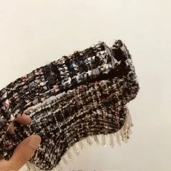 Summer Lovin' Jessica Bara Freddie Tweed Rhinestone Fringe Visor