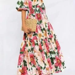Jessica Bara Junie Floral Off The Shoulder Maxi Dress Summer Lovin'