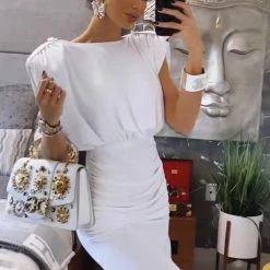 Jessica Bara Venice Sleeveless Backless Chain Maxi Dress