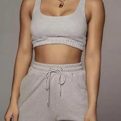 Jessica Bara Alec Crop Top And Short Two Piece Set