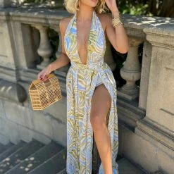 ReveBoutique Influencer Style Jessica Bara Jaya Halter Maxi Dress