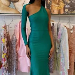 Jessica Bara Soma One Shoulder Bodycon Gown