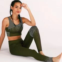 Tops Jessica Bara Palma Rhinestone Crop Top And Legging Two Piece Set
