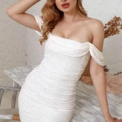 Dresses Jessica Bara Lucinda Off The Shoulder Mini Dress