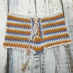 Jessica Bara Oceana Long Sleeve Crochet Two Piece Set