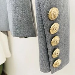 Reve Doll Essentials Jessica Bara Georgie Double Breasted Gold Button Blazer