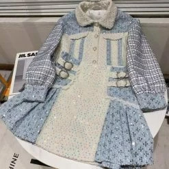 Jessica Bara Reese Tweed Sequin Jacket And Skirt Two Piece Set