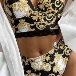 Poolside Essentials Jessica Bara Janah High Waisted Bikini Set