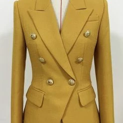 Jessica Bara Textured Donatella Double Breasted Blazer Reve Doll Essentials