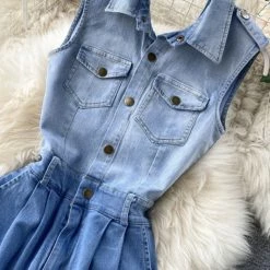 Jessica Bara Nia Denim Ombré Jumpsuit Summer Lovin'