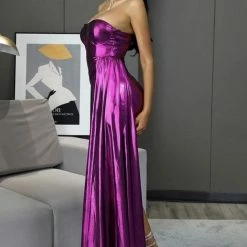 Jessica Bara Margot Strapless Draped Mini Dress Birthday Suit